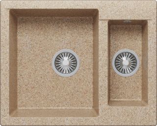 Мойка кухонная Polygran BRIG-620 песочный 407954